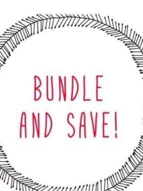 Bundle and Save Graphic Tee or Sign - White & Red